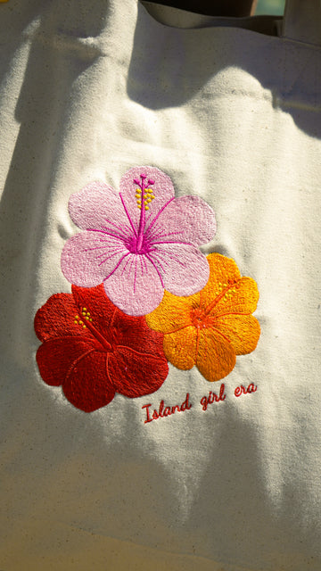Tote bag Flower Island