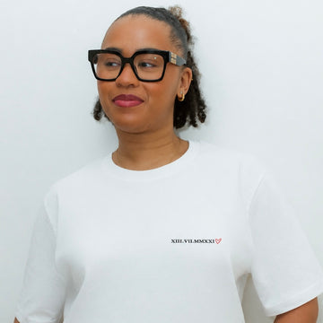 T-shirt avec message personnalisé