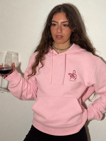 Sweat brodé Wine not