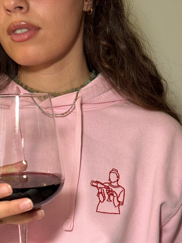 Sweat brodé Wine not