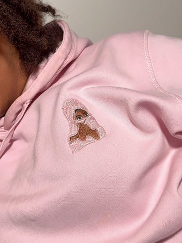Sweat brodé Pink Power