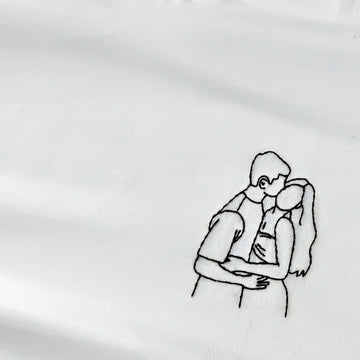 Sweat personnalisé à partir d’une photo - Broderie contour